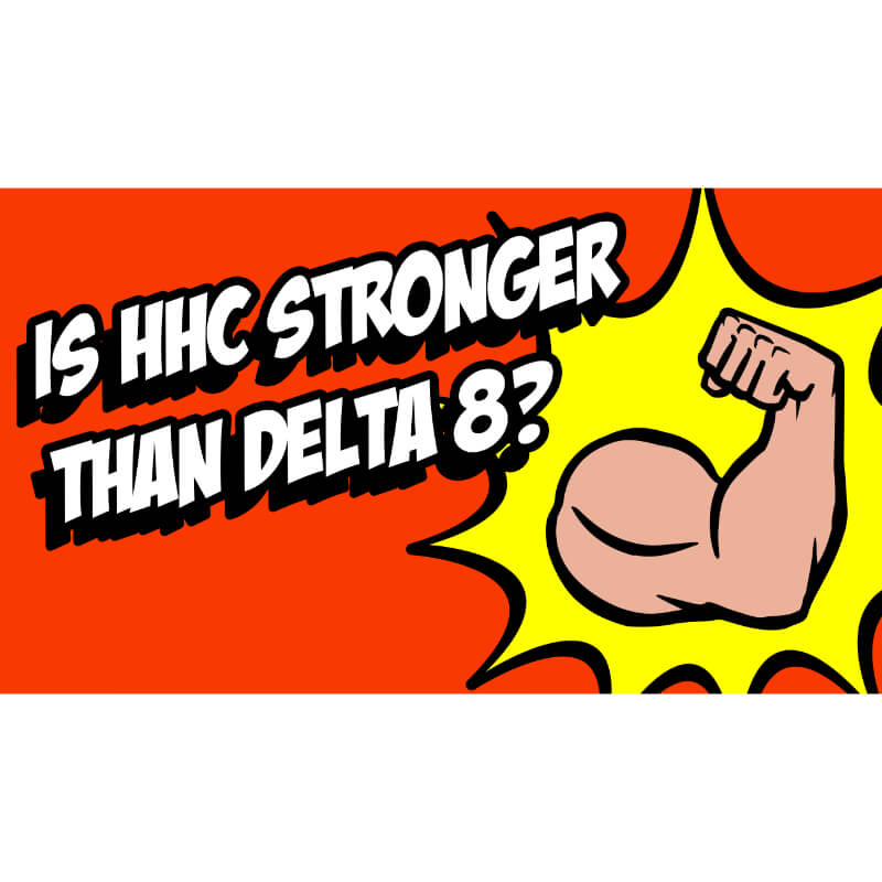 The image for the article,"Is HHC stronger than Delta 8"?