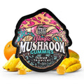 Trehouse Sour Tropical flavored magic mushroom gummies, containing 15 gummies per pack.