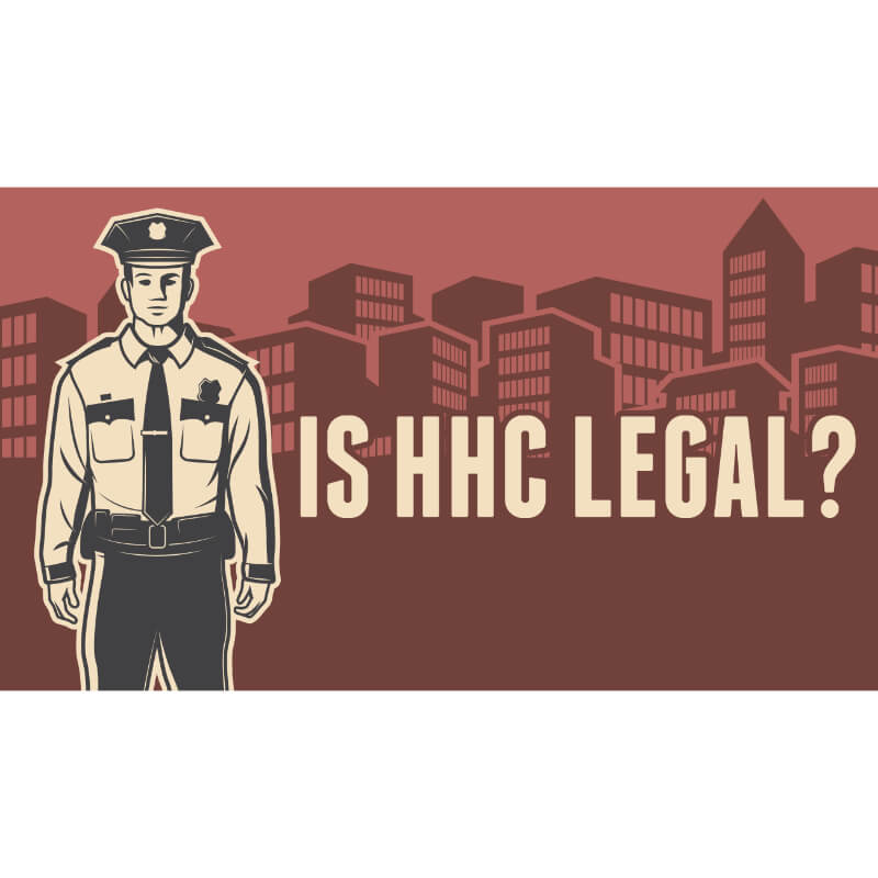 The image for the article,"Is HHC legal".