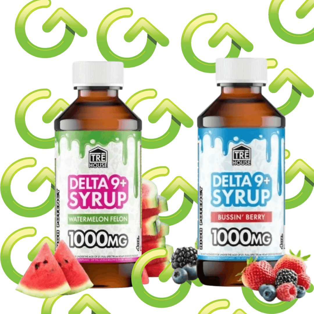 1000mg THC Lean syrup bottle, potent cannabis-infused syrup for relaxation and mood enhancement, suitable for drink mixing.
