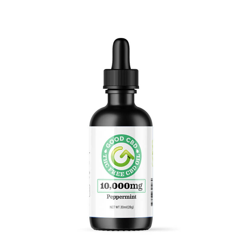 Good CBD 10,000mg CBD oil, Peppermint CBD tincture.