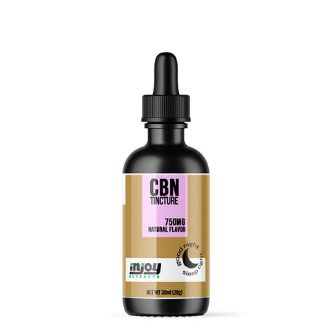 Good CBD 750mg CBN tincture for sleep support by Injoy Extracts — THC-free cannabinol oil in 1oz bottle