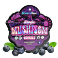 A picture showing a bag of Dream Dose purple berry bliss magic mushroom gummies.