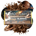 Moocah Milky Way Fudge Mushroom Chocolate Bar 15 square packaging with creamy fudge and milk chocolate design.
