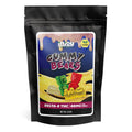 Injoy Extracts 40mg Vegan Delta 8 gummy bears come with 65 vegan bears per pack and have mixed fruit flavors.