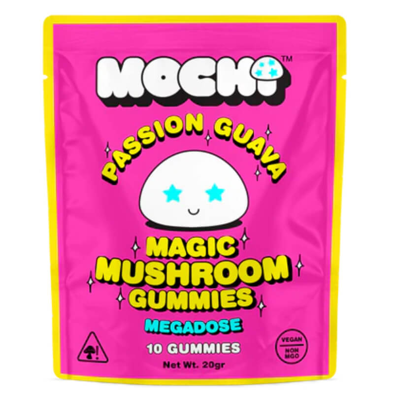 Mochi Magic Mushroom Gummies Mega Dose Passion Guava 