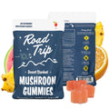 Sunset Punch nootropic magic mushroom gummies are in bold vegan packaging and have been lab-tested for quality and flavor.