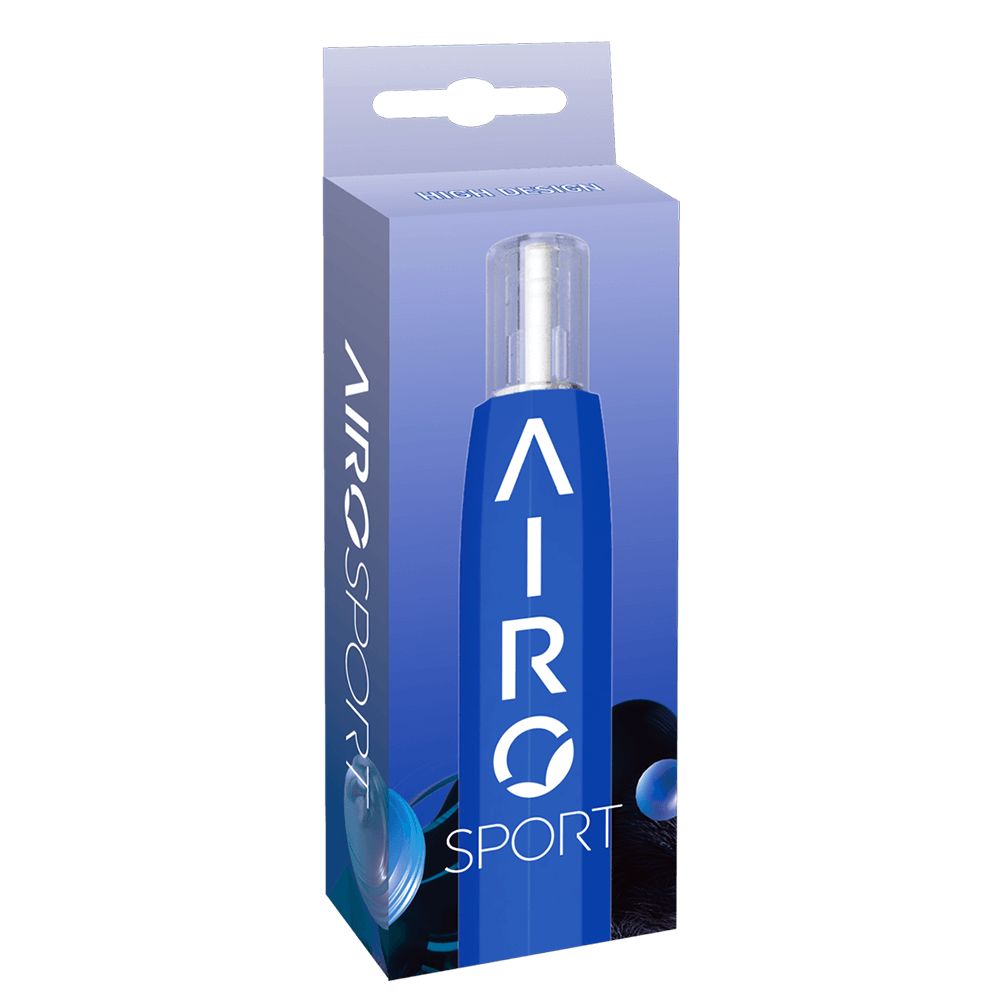 blue colored airopod battery