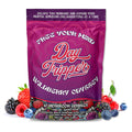 Product picture for Wildberry Odyssey Day Tripper magic mushroom gummies with Blue lotus extract and mad honey.  