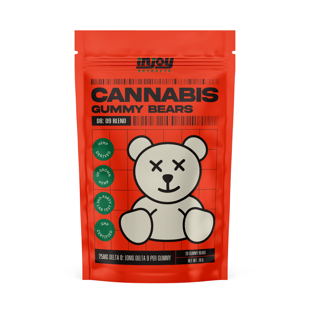 delta  8 + delta 9 gummy bears have 20 bears per bag