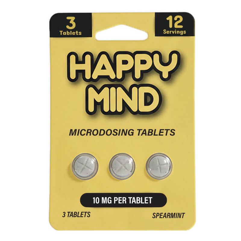 Happy Mind Mushroom Tablets — 10mg Synaptic Surge