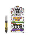 Tre House Live resin HHC cart comes with a grape ape strain flavor and one gram of premium HHC extract