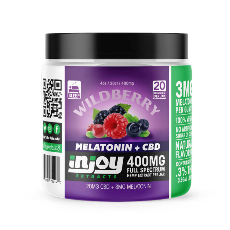 Jar of Good CBD's full spectrum + melatonin sleep gummies.