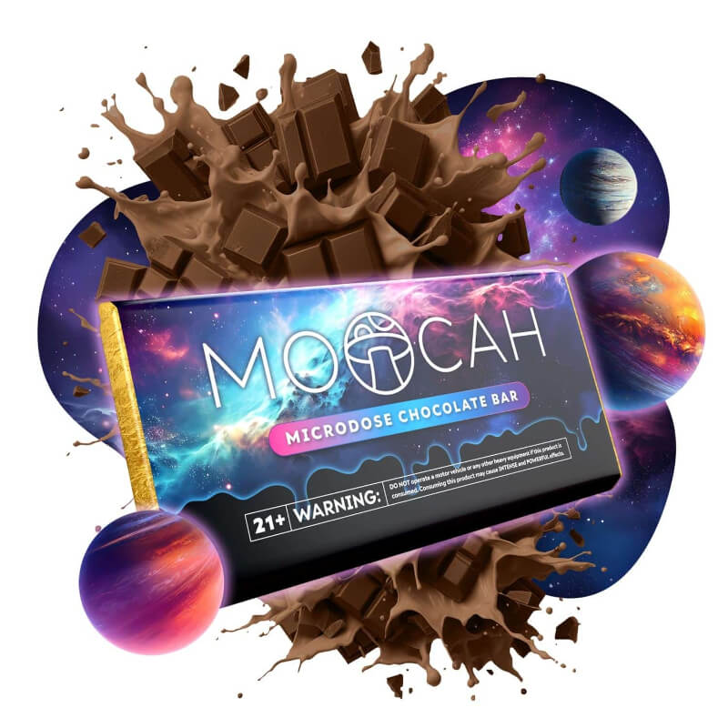 MOOCAH chocolate magic mushroom bar for magic mushroom 
psychedelic mind expansion.