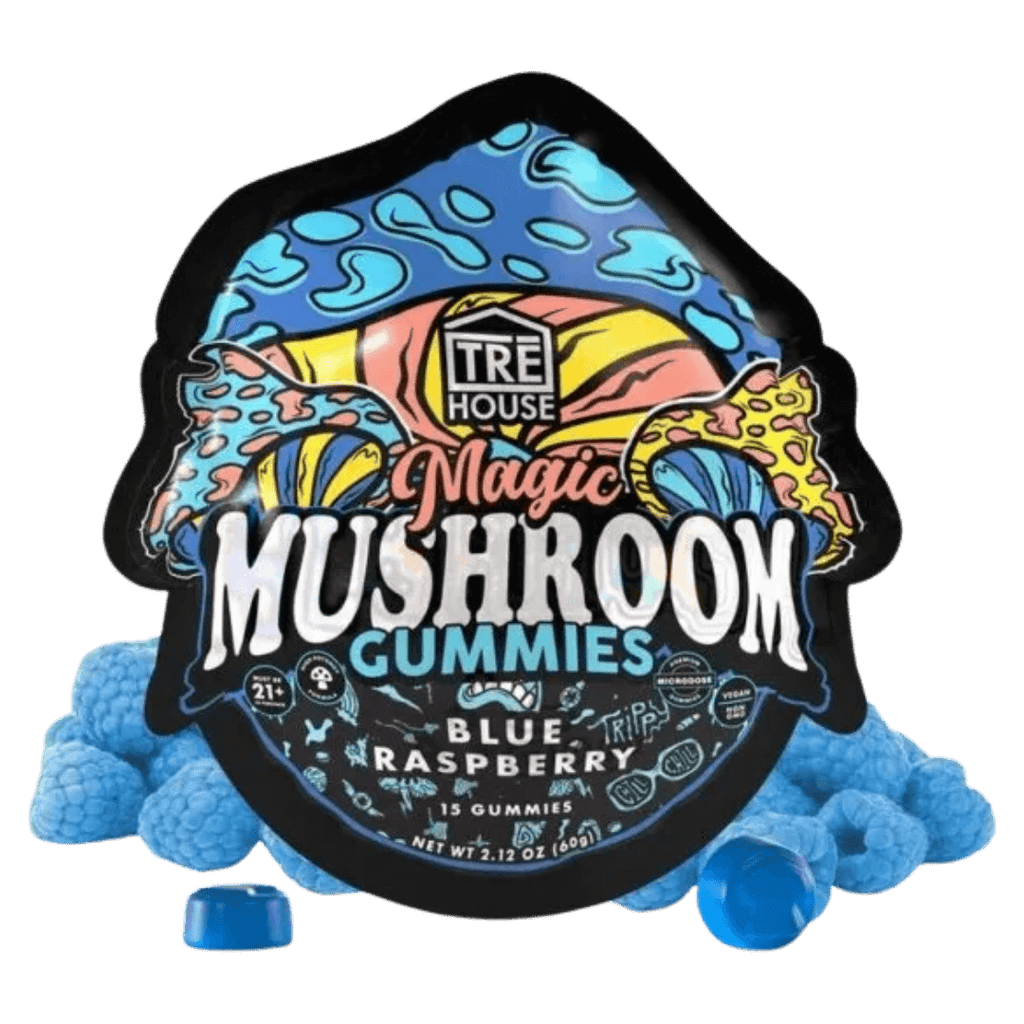 Blue Raspberry Magic Mushroom Gummies