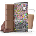 Display of Tre House Chocolate Milk Mushroom Chocolate Bar, featuring a creamy chocolate milk flavor combined with magic mushrooms for a delicious and enlightening experience.