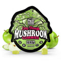 Trehouse sour apple flavored mushroom gummies, containing 10 gummies per pack.