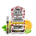 A product photo for Tre House white widow strain, 1g THC-P vape cart.