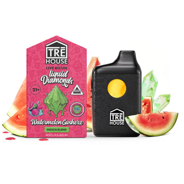 Tre House Live Rosin Liquid Diamonds - Watermelon Gushers Indica Good CBD Tre House Live Rosin Liquid Diamonds - Watermelon Gushers Indica Good CBD