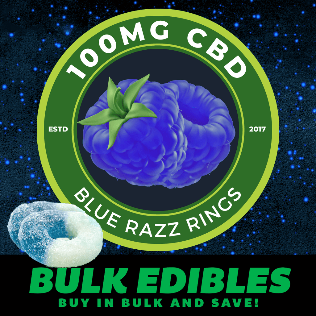 100mg CBD Gummies - Blue Razz - Extra Strength