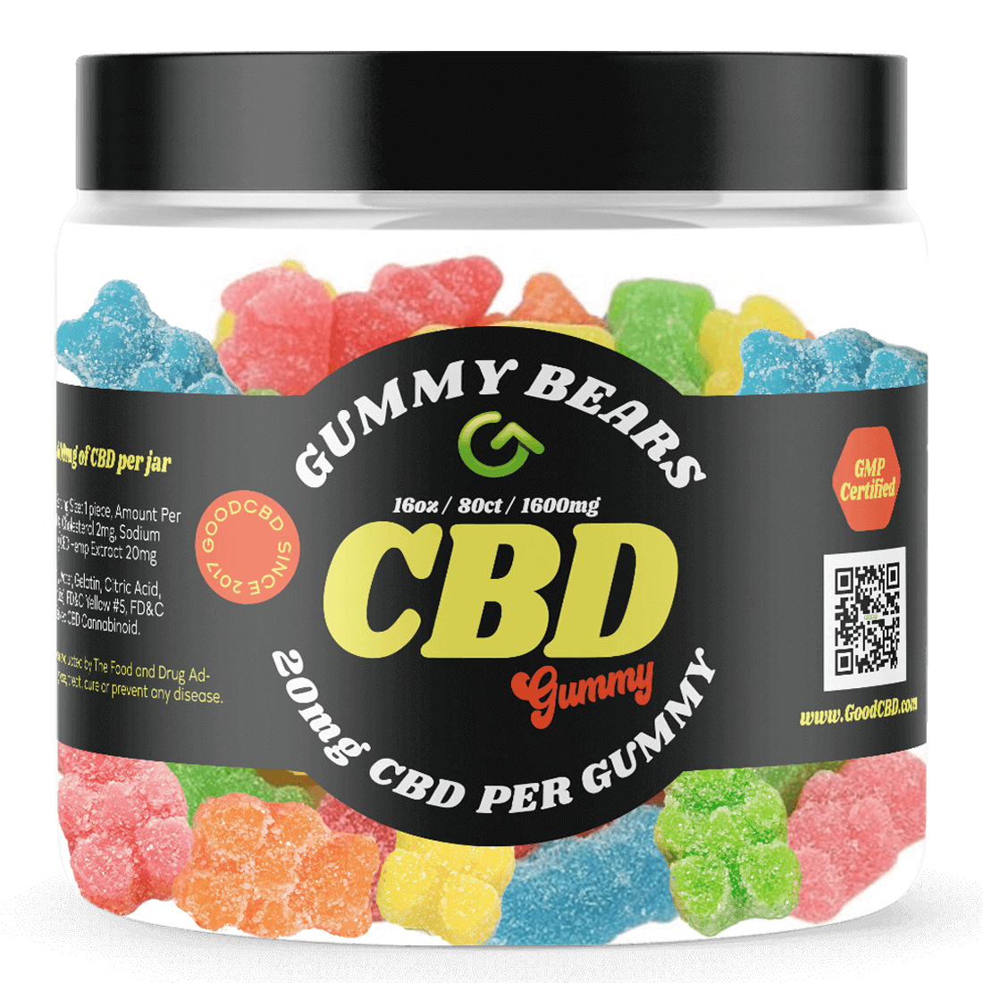 20mg CBD gummy bears - Good CBD 